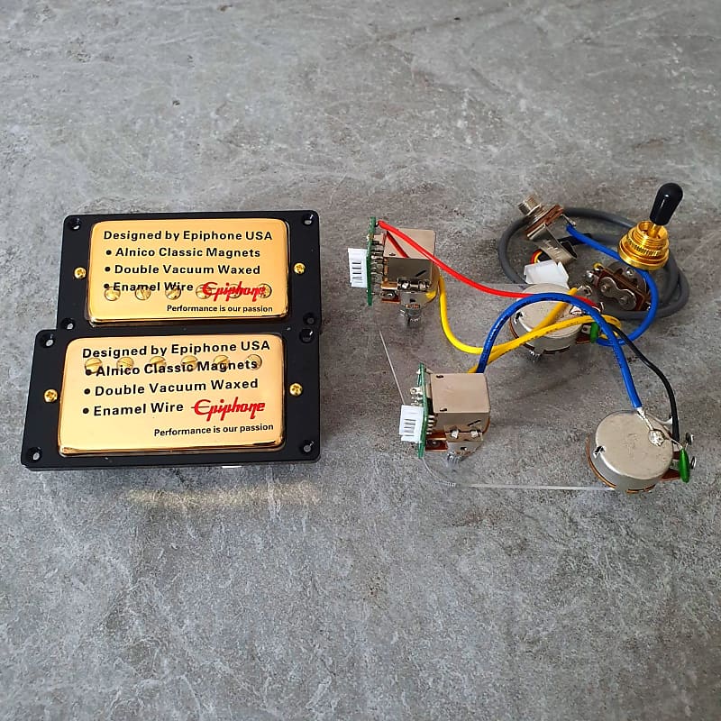 Epiphone humbucker set '57 Classic Alnico with Pro Wiring Reverb