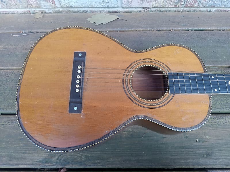 Vintage 1920's Herwin Acoustic Parlor Guitar Project! Record Label, Charlie Patton! image 1