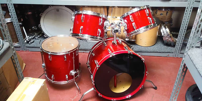 Rogers Early 1980s California Wine Lacquer Finish XP-8 High Quality 4 Piece Drum Set - Sounds Great! image 1