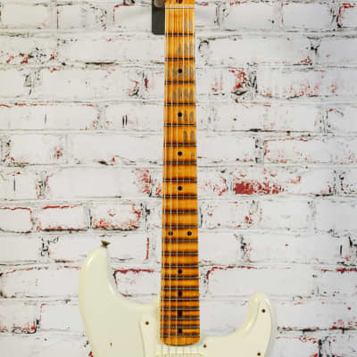 USED Fender - B2 Custom Shop Limited Edition Fat '50s - Stratocaster Electric Guitar - Relic - Aged India Ivory - IIV - w/ Hardshell Tweed Case - x1332 image 3