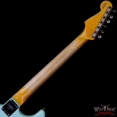 Fender Custom Shop 1959 Stratocaster AAA Rosewood Board Hand-Wound Pickups Heavy Relic Faded Aged Surf Green image 5