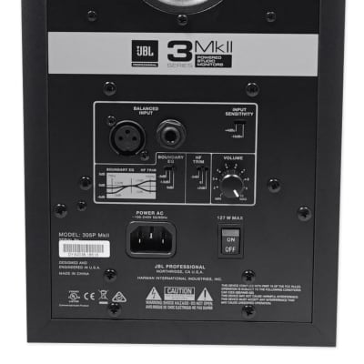 (2) JBL 305P MkII 5" 2-Way Active Powered Studio Reference Monitors Speakers image 4