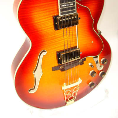 Ibanez Artstar AF155 Hollowbody Electric Guitar, Aged Whisky Burst w/ Case image 4