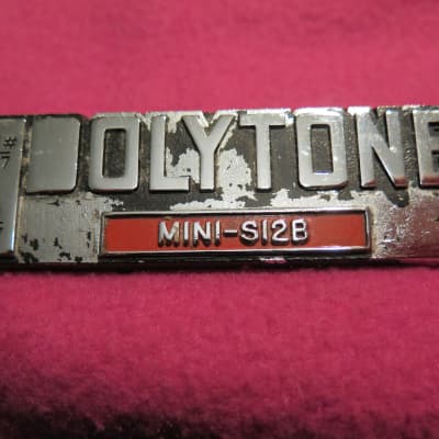 vintage Polytone metal logo for MINI-s12B mini-brute S12L baby brute amp amplifier image 13