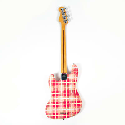 Fender Custom Pink Plaid "Groundskeeper Willie" Precision Bass Owned by Mark Hoppus image 2