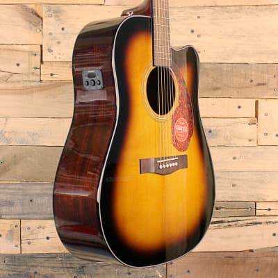 Fender CD-140SCE Acoustic-Electric Guitar (2021, Sunburst) image 3
