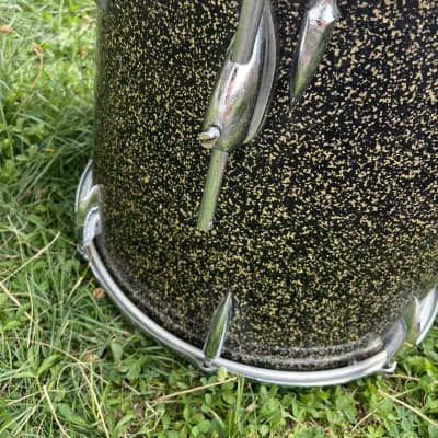 Sonor Teardrop 1960s - 16“ Floor Tom - Black & Gold Sparkle image 7