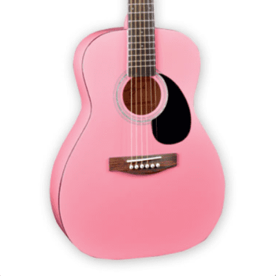 Jay Turser JJ-Heart Series Acoustic Guitar, Pink | Reverb