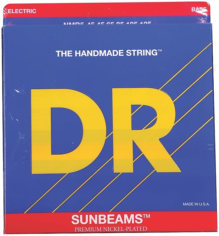 DR Strings NMR5-45 Sunbeams Nickel-plated Bass Guitar Strings - .045-.125 Medium 5-string image 1