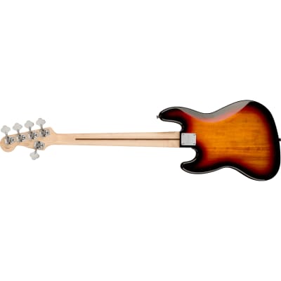 Fender Squier Affinity Series Jazz Bass V, 5-String, Laurel, 3-Color Sunburst image 4