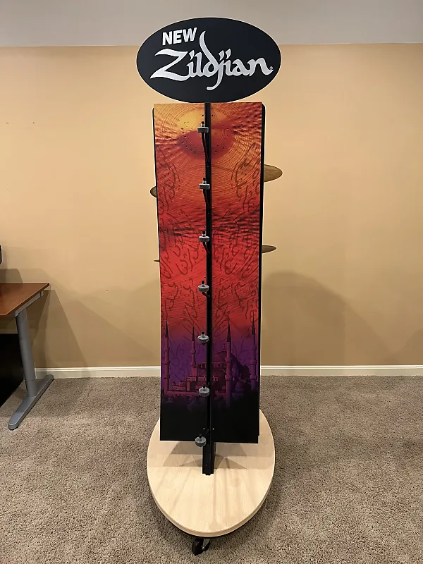 ヴィンテージ ディスプレイスタンド USA Zildjian Cymbal Store Display Storage Rack Vintage Crash