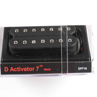 DiMarzio D Activator 7 String Neck Humbucker Black W/Chrome Poles DP 719 image 1