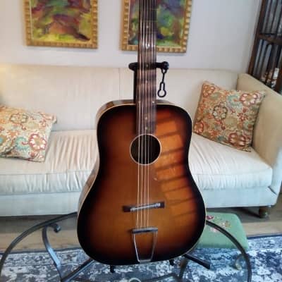 Egmond 12 String Acoustic with case Vintage 1970 NICE image 1