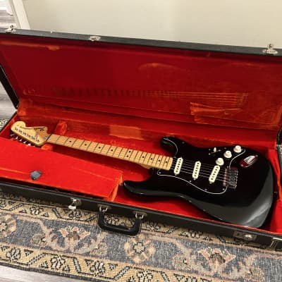 Vintage Fender Stratocaster  1975-1976  Tuxedo Black image 1