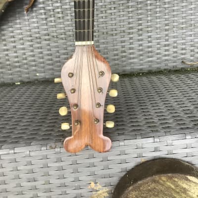 Mandolin mandoline vintage antique / very pretty face inlay and mother of pearl image 11