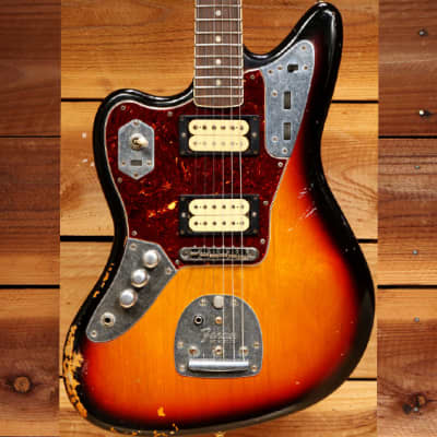 Fender Kurt Cobain Jaguar ROAD WORN Left Handed Nice Lefty! LH 25671 for sale
