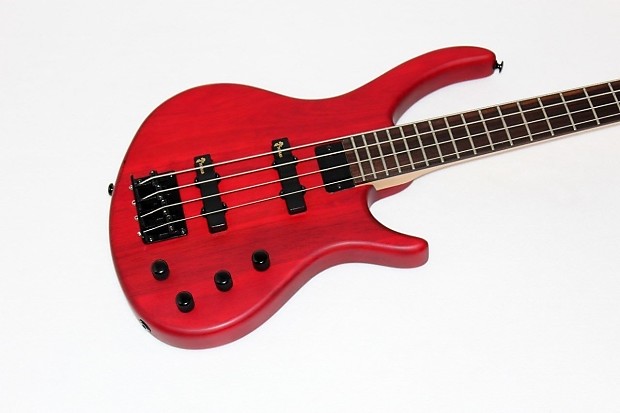 Tobias Toby Deluxe IV Trans Red Electric Bass Guitar | Reverb