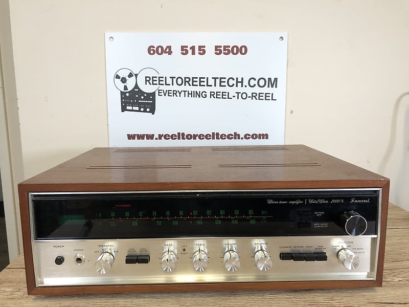 Sansui 2000X 40 watt per channel stereo receiver. SERVICED! | Reverb