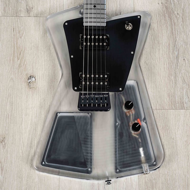 Aluminati Orion Guitar, 3D Milled Body, Seymour Duncan JB & Jazz, Clear Lucite image 1