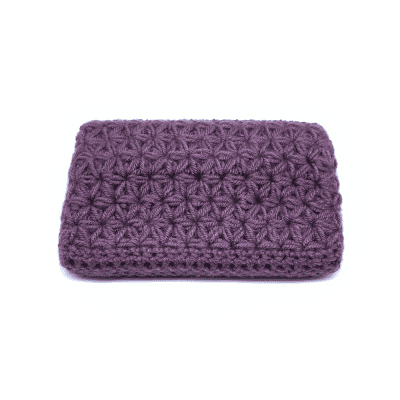 Jasmine stitch crochet dust cover for Korg Volca series modules - Violet image 2