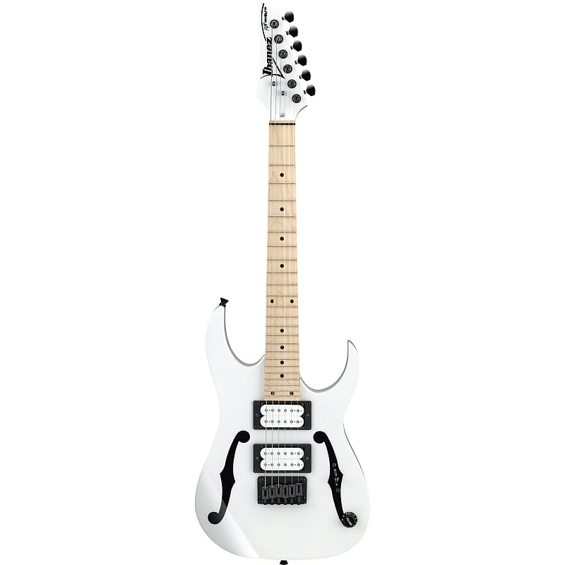 Ibanez PGMM31WH Paul Gilbert Signature Guitar (22.2" scale) - White image 1