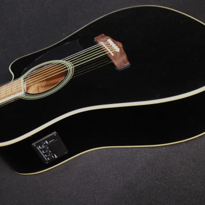 Ibanez PF15ECE-BK Performance Series Acoustic Electric Dreadnought Size Spruce Top Black Active EQ image 3