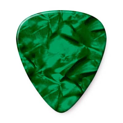 Dunlop Guitar Picks  12 Pack  Celluloid  Green Pearl  Extra Heavy image 2
