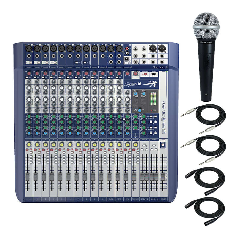 Soundcraft Signature 16 Analog 16-Channel Mixer with Onboard Soundcraft Signature 16 Analog 16-Channel Mixer with Onboard