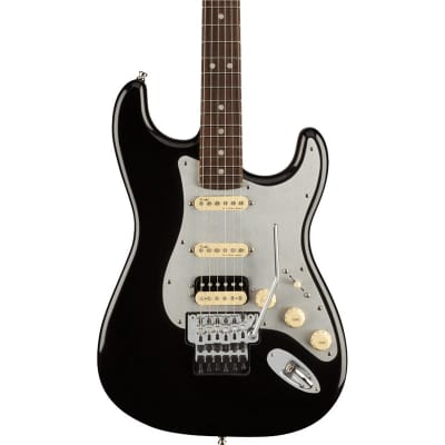 Fender American Ultra Luxe Stratocaster Floyd Rose HSS, Rosewood Fingerboard, Mystic Black image 1