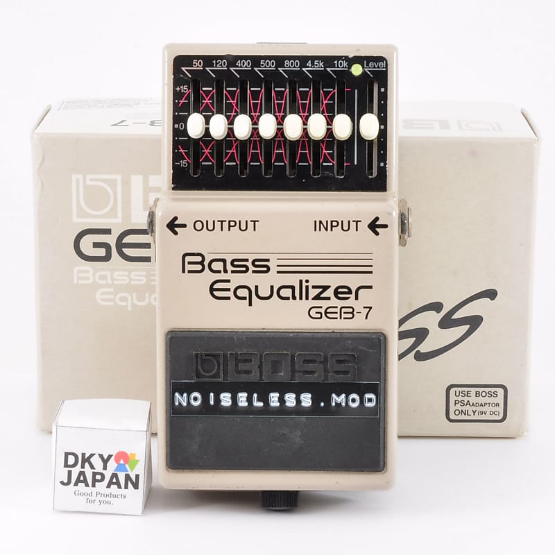 Boss GEB-7 Modified Noiseless For Bass Equalizer Pedal Mod w