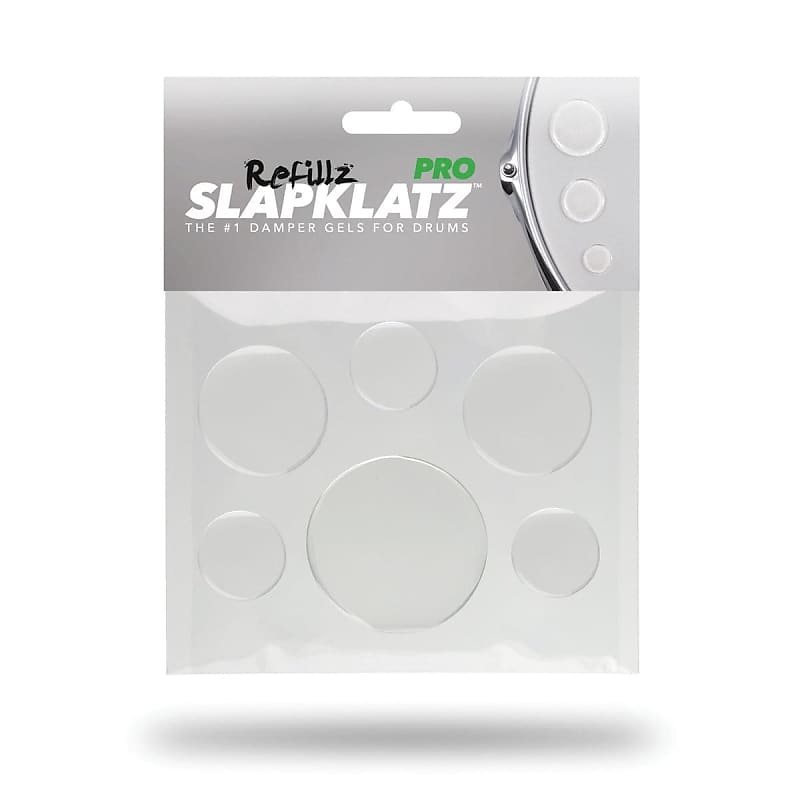 SlapKlatz Pro Refillz -12 Drum Dampener Gel Pads (No Case) Clear image 1