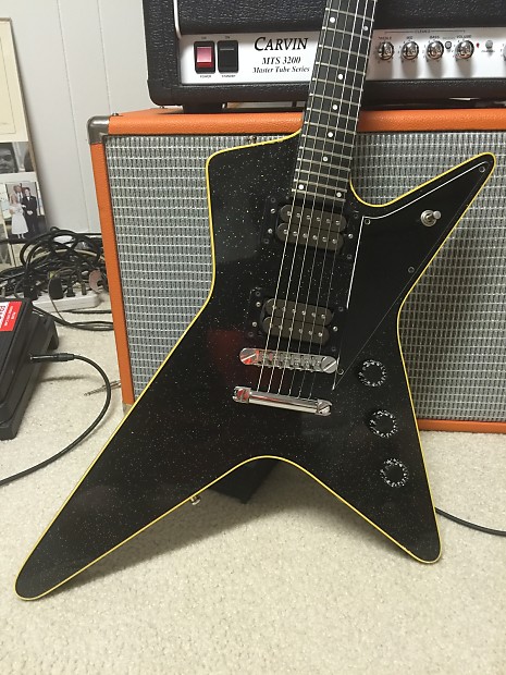 GUILD X-82 NOVA GUITAR USA 1981 BLACK SPARKLE | Reverb