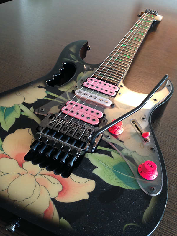 Ibanez JEM77-FP Steve Vai Signature 1988 - Floral | Reverb España