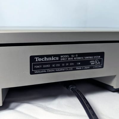 Technics SL-5 Fully Automatic Direct-Drive Turntable w/ Technics P228 Cartridge - Working image 10