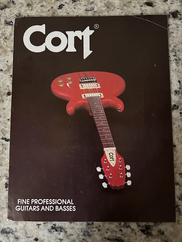 Cort Guitar Bass Catalog 1984 EX2 Effector V Double Neck 12 Reverb