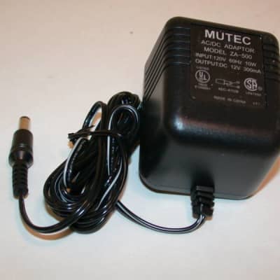 Mutec ZA-500 Universal Power Adapter, 110 VAC to 12 VDC, 300 mA image 6