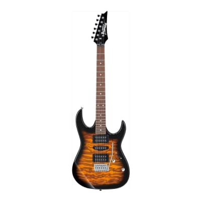 Ibanez GRX70QA GIO 6-String Solid Body Electric Guitar (Right-Hand, Sunburst) image 1