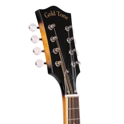 Gold Tone GM-50+/L A-Style Solid Spruce Top Maple Neck 8-String Mandolin w/Hard Case & Pickup For Left Hand Players image 5