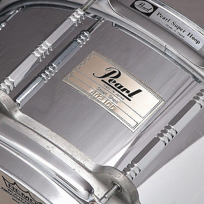 Pearl S-814D Free-Floating Steel 14x6.5" Snare Drum (1st Gen) 1983 - 1991 image 4