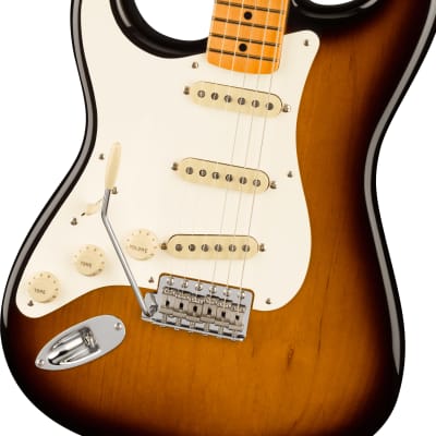 Fender American Vintage II 1957 Stratocaster Left-Hand, Maple Fingerboard, 2-Color Sunburst image 3