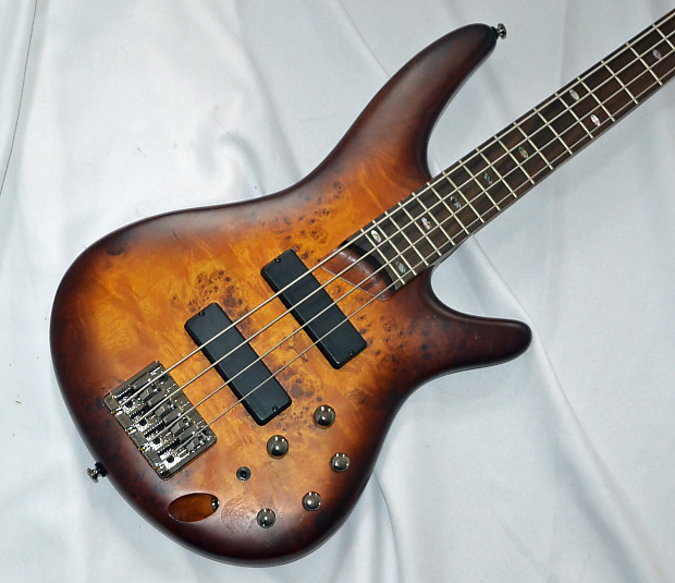 Ibanez SR500PB 4 String Bass Guitar Brown Burst w/ Bartolini MK1-4-F image 1