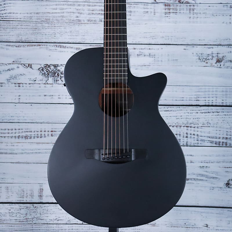 Ibanez AEG721 7 String Acoustic Guitar | Black Out image 1