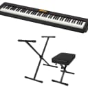 Casio CDP-S360BK 88-Key Hammer Action Piano + Gator Keyboard Bench/Stand Set