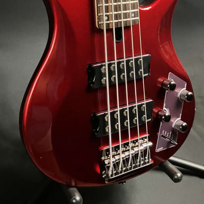 Yamaha TRBX305CAR 5-String Bass Guitar Gloss Candy Apple Red Finish image 3