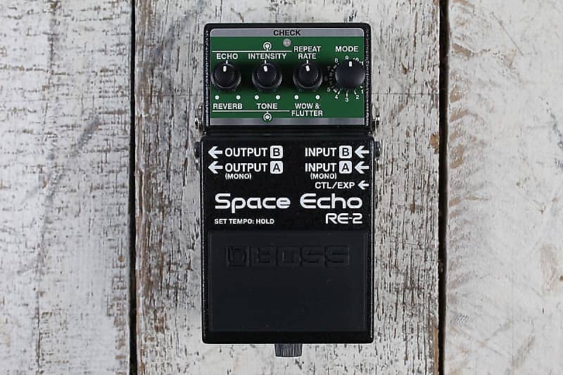 Boss RE-2 Space Echo Pedal Electric Guitar Delay and Reverb Effects Pedal image 1
