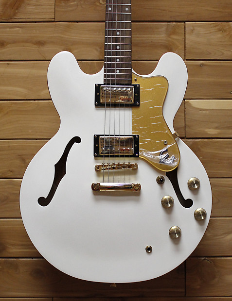 Epiphone ES-335 Royale Pearl White Guitar Electric EDOTPWGH | Reverb