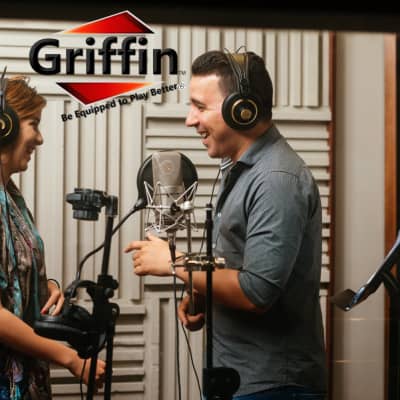 GRIFFIN Microphone Boom Arm Stand 2-PACK Holder XLR Cable Mic Clip Studio Stage image 6