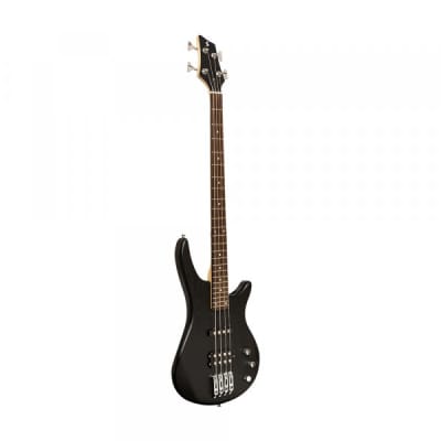 Stagg SBF-40 BLK Fusion Solid Ash Body Hard Maple Bolt-on Neck 4-String Electric Bass Guitar image 2