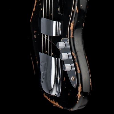 Fender Custom Shop Limited Edition Custom Jazz Bass Heavy Relic - Aged Black #68647 image 7