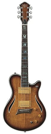 Michael Kelly Hybrid Special Spalted Maple Burst Electric Guitar MKHSSSBPYZ image 1